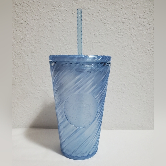 NWT Starbucks 16oz Blue Tumbler with Straw - Picture 1 of 8